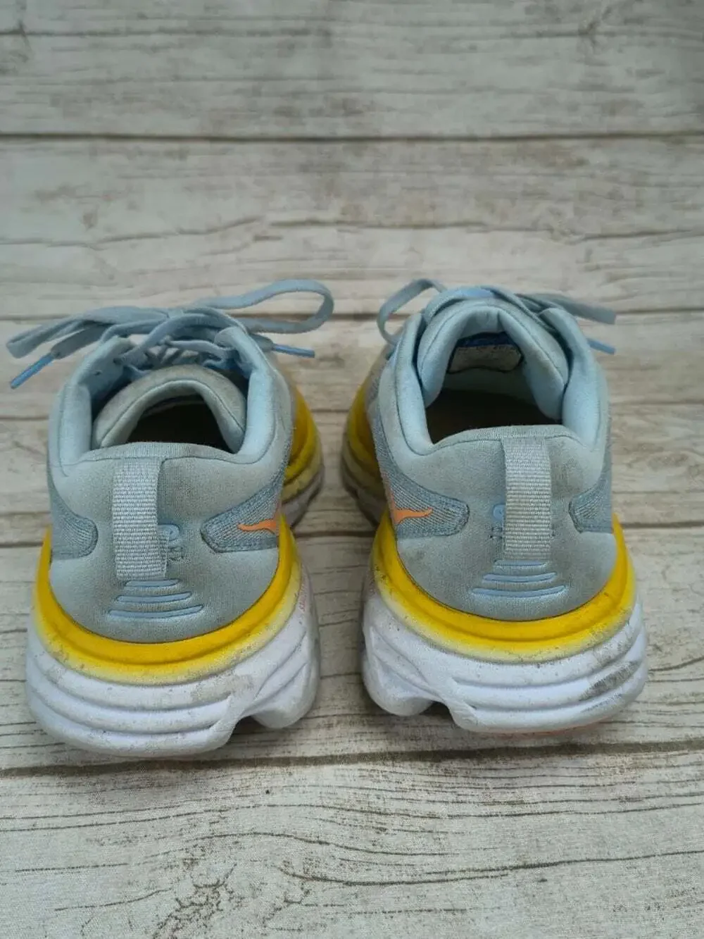 Hoka One One uppers showing